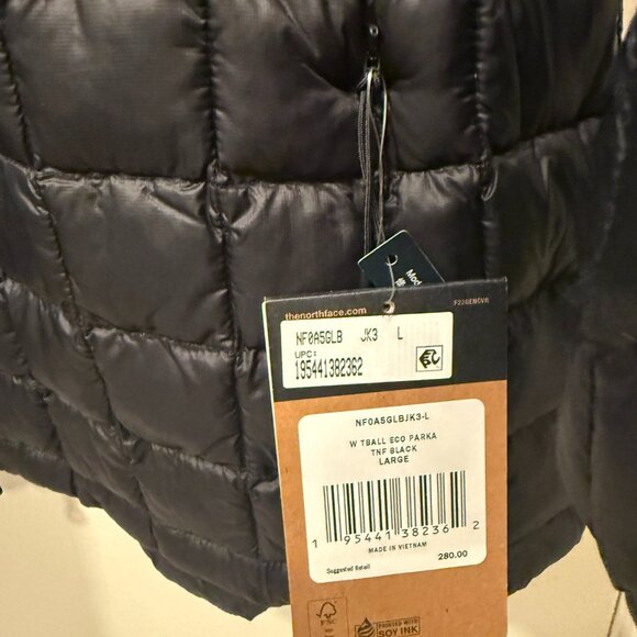 LARGE BLACK NORTHFACE WOMAN JACKET - Picture 4 of 4